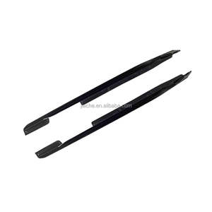 ABS nero lucido minigonne laterali grembiuli Lip per <span class=keywords><strong>BMW</strong></span> X6 G06 M <span class=keywords><strong>Sport</strong></span> 2020- 2022 minigonne laterali auto estensione Lip Spoiler Carbon Look - Product Image 2