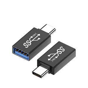 Adaptador USB 3,0 OTG, convertidor tipo C a USB macho a hembra, adecuado para conexión de teléfono móvil, disco U