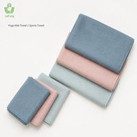 Toalla de Yoga de Microfibra de Gamuza con Logotipo Personalizado y Cierre de Cordón para Minoristas de Hot Yoga, Programa OEM ODM