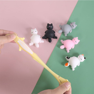 ของขวัญส่งเสริมการขาย ตุ๊กตาแมวน่ารักนุ่มนิ่ม โมจิขนาดเล็ก ของเล่นบีบคลายเครียด รูปสัตว์ ของชำร่วยงานปาร์ตี้ ของขวัญวันเกิดสำหรับเด็ก - Product Image 5