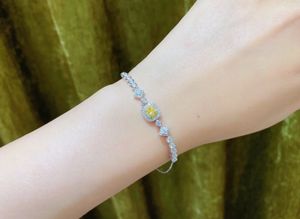 Pulsera de tenis Xinfly de oro puro de 18 quilates con diamantes amarillos naturales, pulseras y brazaletes de diamantes de primera calidad - Product Image 2
