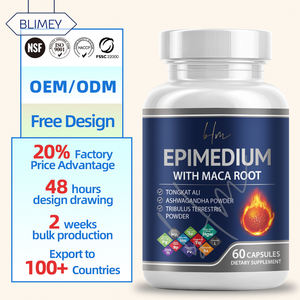 BLIMEY Komplex Epimedium Kapseln Nahrungsergänzungsmittel für Männer Ausdauer-Boost - Product Image 1