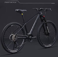 Vélo de montagne XT 24 pouces, 30 vitesses, fourche à suspension à ressort hélicoïdal, freins à disque hydrauliques, pliable pour hommes/femmes/jeunes