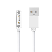Câble de charge magnétique USB à charge rapide pour montre connectée et tracker d'activité avec écouteurs sportifs - Transfert de données USB-A