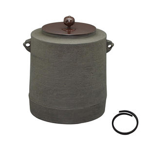 Furo-Kama <b>Kettle</b> Cylindrical Form <b>Tea</b> Ceremony Different Japan Cast Iron Teapot For Sale - Product Image 1