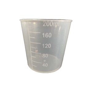 Vaso graduado de plástico de 1000 ml, resistente al calor, translúcido, para uso en laboratorio. - Product Image 2
