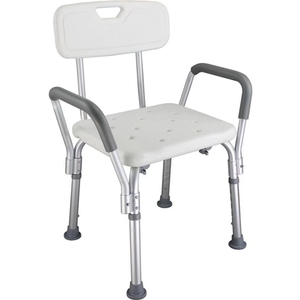 <span class=keywords><strong>Chaise</strong></span> <span class=keywords><strong>de</strong></span> <span class=keywords><strong>douche</strong></span> <span class=keywords><strong>en</strong></span> gros pour personnes âgées et handicapées avec accoudoirs rembourrés et dossier <span class=keywords><strong>réglable</strong></span> <span class=keywords><strong>en</strong></span> <span class=keywords><strong>hauteur</strong></span> - Product Image 1