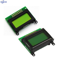 عرض المصنع: شاشة LCD مقاس 1.2 بوصة 40*36 ملم، لوحة عرض 802 8*2 مع وحدة AIP31066 متوازية، تدعم الخطوط الإنجليزية واليابانية والروسية