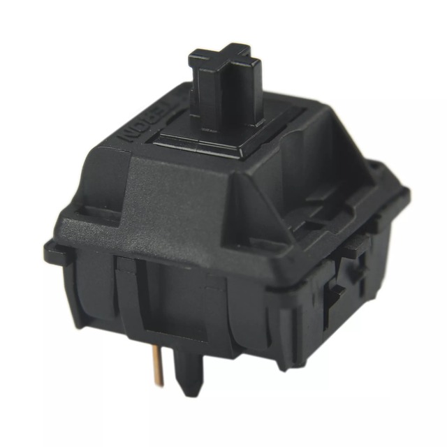 Gateron Oil King Linear Switch 5pin RGB 65g Mx POM Stem for Mechanical Keyboard 60m Black Plated Long Spring Pre Lubed