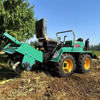 Livraison Gratuite - Mini Tracteurs Chinois 4x4 50HP à Transmission par Engrenages, Machines Agricoles avec Pompe et Boîte de Vitesses à Vendre