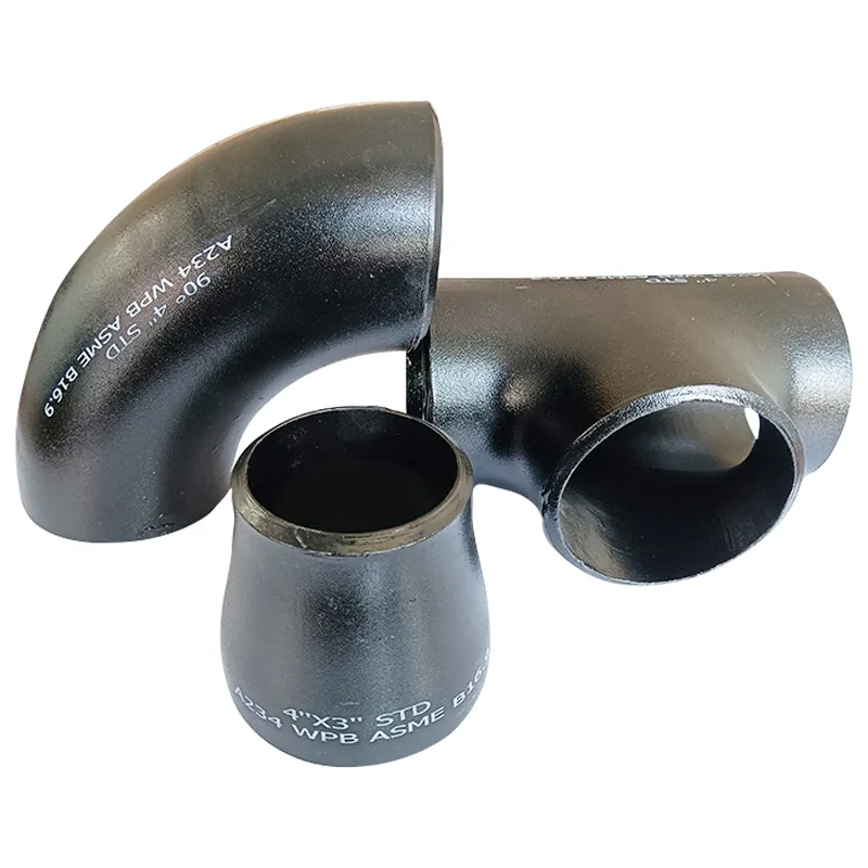High Quality Pipe Fittings 45 Degree Black Ms Carbon Steel Pipe Fittings Elbow