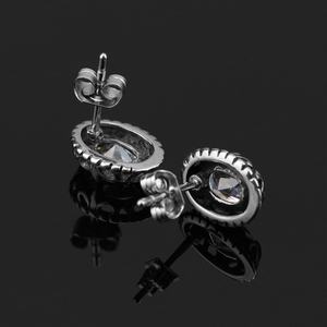 Wholesale Minimalist CZ Stone Earring Custom Logo Customized Punk Jewelry Crystal <b>Stud</b> Earrings for Women - Product Image 4