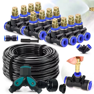 Kit de Microirrigación con Conexión Rápida de Latón de 1/2 Pulgada, Boquillas de Ahorro de Agua para Jardín e Invernadero - Product Image 1