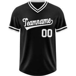 Jersey de béisbol con cuello en V personalizado, personalizada con nombre y número Camiseta deportiva, ropa de softbol para hombres, mujeres y jóvenes - Product Image 3