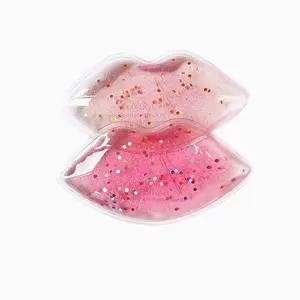 small gift reusable hot cold pack mini lip shape ice gel pack
