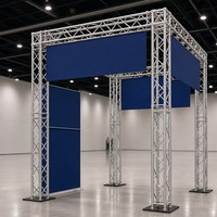 Système de treillis en aluminium sur mesure 290x290, section de treillis carrée à raccordement par tige, charnière pliante, connexion par boulon, manchon de levage pour scène