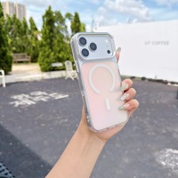 Coque de téléphone magnétique effet caméléon brillant pour iPhone 18 Pro Max, protection intégrale anti-chute pour iPhone 17