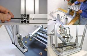 ชุดสล็อต6000โปรไฟล์อะลูมิเนียมแบบโมดูลาร์4040/4080 T5โครงอลูมิเนียมแบบอัด - Product Image 6