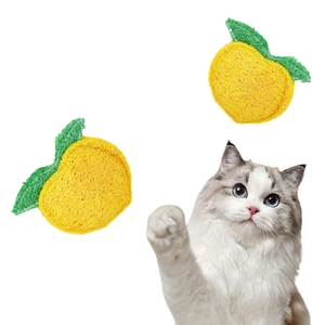 Juguete de Esponja de Lufa Natural para Gatos, para Entrenamiento, Limpieza de Dientes y Calmante, para Uso en Interiores y Exteriores - Product Image 1