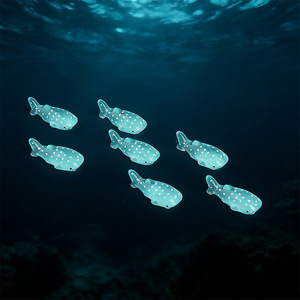 ของตกแต่งเรซิ่นรูปปลาวาฬทะเลใส ของประดับตกแต่งจิ๋ว รูปแบบภูมิทัศน์ขนาดเล็ก ของตกแต่งรูป<span class=keywords><strong>สัตว์</strong></span>ทะเลเมดิเตอร์เรเนียน - Product Image 4