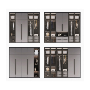 Modern Walk in <strong>Closet</strong> Wardrobe Para Habitacion Custom Systems Design Wood Bedroom Cupboards - Product Image 5