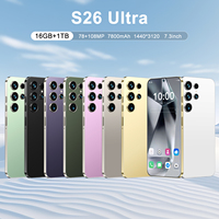 Nouveau modèle 2025 – Smartphone S26 Ultra Original 5G 7.3HD Android 14 Double SIM Déverrouillage Facial LTE/CDMA