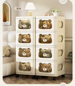 5-<b>Drawer</b> <b>Plastic</b> Dresser <b>Storage</b> Cabinets and Space-saving Organizer Chest <b>Drawers</b> for Office, Home - Product Image 5