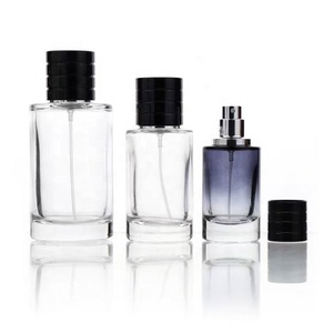 Hot 30ml <b>50ml</b> 100ml Round Cylinder Perfume <b>Bottle</b> Glass Empty Perfume <b>Bottle</b> With Box Customized Logo - Product Image 1