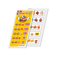 Boletos de Lotería Personalizados con Sistema de Raspar para Comida, Biodegradables, con Diseño de Gano Instantáneo, Tipo Pull Tabs
