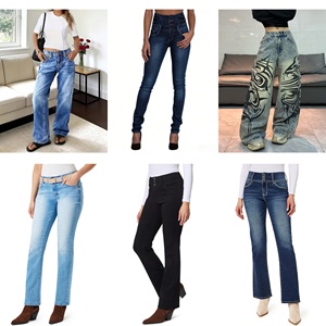Surtido Mixto de Jeans para Mujer al por Mayor, Pantalones de Mezclilla de Algodón en Varios Colores y Tallas para Mayoristas de Ropa, Mezcla Aleatoria - Product Image 1