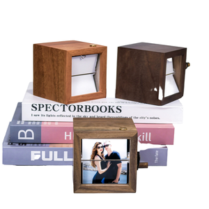 Album <span class=keywords><strong>photo</strong></span> personnalisé en bois avec cadre à feuillets, cadeau créatif DIY pour la Saint-Valentin, anniversaire, fête des mères, vente chaude, reliure - Product Image 4