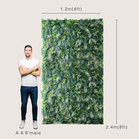 Mur de fleurs artificielles en gros, panneau de fond floral 3D de 2,4 m x 2,4 m pour décoration de mariage