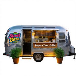 Remolque de Comida Móvil con Recubrimiento en Polvo, Resistente a Desportilladuras, con Certificación DOT CE VIN, Color Personalizable, Multifuncional para Snacks - Product Image 1