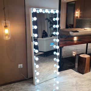 ¡En Stock en nosotros! Docarelife vestidor moderno Hollywood vanidad <span class=keywords><strong>espejo</strong></span> iluminado de <span class=keywords><strong>cuerpo</strong></span> completo <span class=keywords><strong>espejo</strong></span> <span class=keywords><strong>con</strong></span> altavoz inalámbrico - Product Image 3