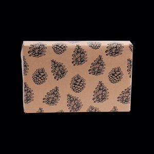 Papel de regalo Kraft de Navidad 43*1000 cm Impresión de doble cara Embalaje de papel de regalo - Product Image 1