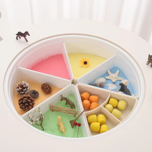 Unisex Montessori bé trẻ em cảm giác chơi Khay nắp giáo dục sớm Đồ chơi món quà hoàn hảo 2-7 năm cảm giác bin công cụ đồ chơi - Product Image 5