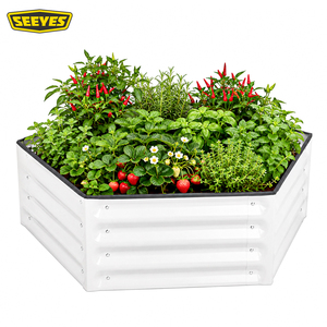 Bac de culture modulaire en acier, norme UE, emballage qualité export, stock distributeur, pour légumes et herbes toutes saisons - Product Image 1