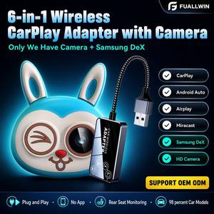 Adaptador Inalámbrico CarPlay, Monitor para Bebés 6 en 1, Dongle CarPlay, Android Auto, Samsung Dex, Cámara para Asiento Trasero, Niños, Mascotas, HD 1080P - Product Image 4