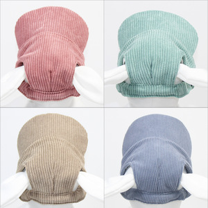 Chongtapet Gorra de béisbol de pana para perro con orejeras, sombrero de sol de verano, ropa para mascotas, estilo monocromático - Product Image 4