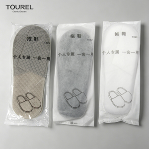 Pantofole Monouso Personalizzate con Logo, Suola Antiscivolo in EPE, Ecologiche, Unisex, a Punta Chiusa, in Tessuto Non Tessuto <span class=keywords><strong>per</strong></span> Hotel, Spa, Casa, <span class=keywords><strong>Ospedale</strong></span> - Product Image 4