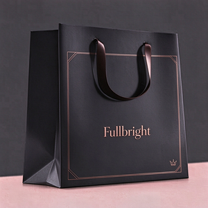 Bolsa de Regalo de Joyería de Lujo con Logotipo Personalizado, Estampado en Lámina Dorada y Laminación Suave al Tacto - Empaque de Papel Ecológico, Venta al Por Mayor OEM - Product Image 2