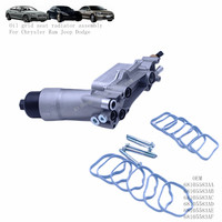 68105583AF 68310865AB carcasa de adaptador de filtro de aceite para Jeep Chrysler Dodge Ram enfriador de aceite 68105583AC 68105583AD 68105583AE