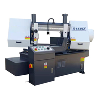 Scie à ruban HW G4230Z avec moteur à tension hydraulique 5,5 kW pour la découpe de métaux et les applications d'angle de rotation