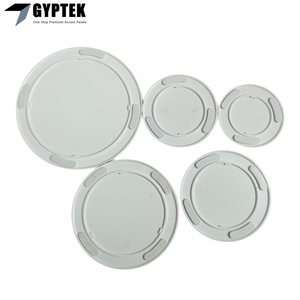 Cache de panneau d'accès rond en plastique <span class=keywords><strong>à</strong></span> fixation adhésive - Product Image 1