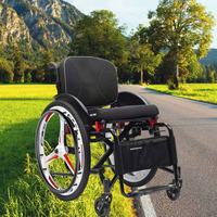 Fauteuils roulants de sport pliables manuels en aluminium durables de gros CE, légers, pour personnes handicapées