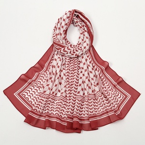 Hiyab de Moda con Estampado Kuffiyeh, Chifón Estampado, para Mujeres Musulmanas, Palestina, Eid, Ramadán - Product Image 5