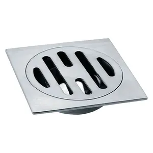 Hot Sale Bathroom Accessory 3 Inches 201 Stainless Steel Brushed Finish Mini Square Floor Drain