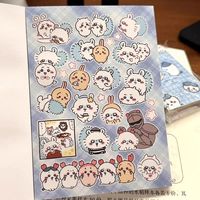 Autocollants de dessins animés Kawaii, autocollants pour scrapbooking, autocollants d'anime pour filles, fournitures scolaires, livre d'autocollants mignons Chiikawa, Usagi Hachiware