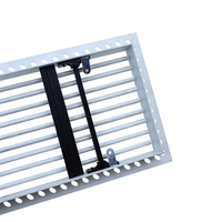 Grille d'aération linéaire personnalisée ultra-mince à cadre étroit encastrée pour retour d'air intégré pour grille de ventilation de climatiseur central
