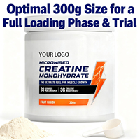 Créatine monohydrate en poudre OEM/ODM, poudre de créatine micronisée pure pour le gain musculaire maigre, la force et le soutien à la récupération après l'entraînement
